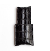 Picture of étui à cigares en cuir 1/3 noir croco